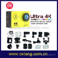 Cámara profesional impermeable de la acción 4K cámaras de video WiFi H9 sj6000 cámara deportiva